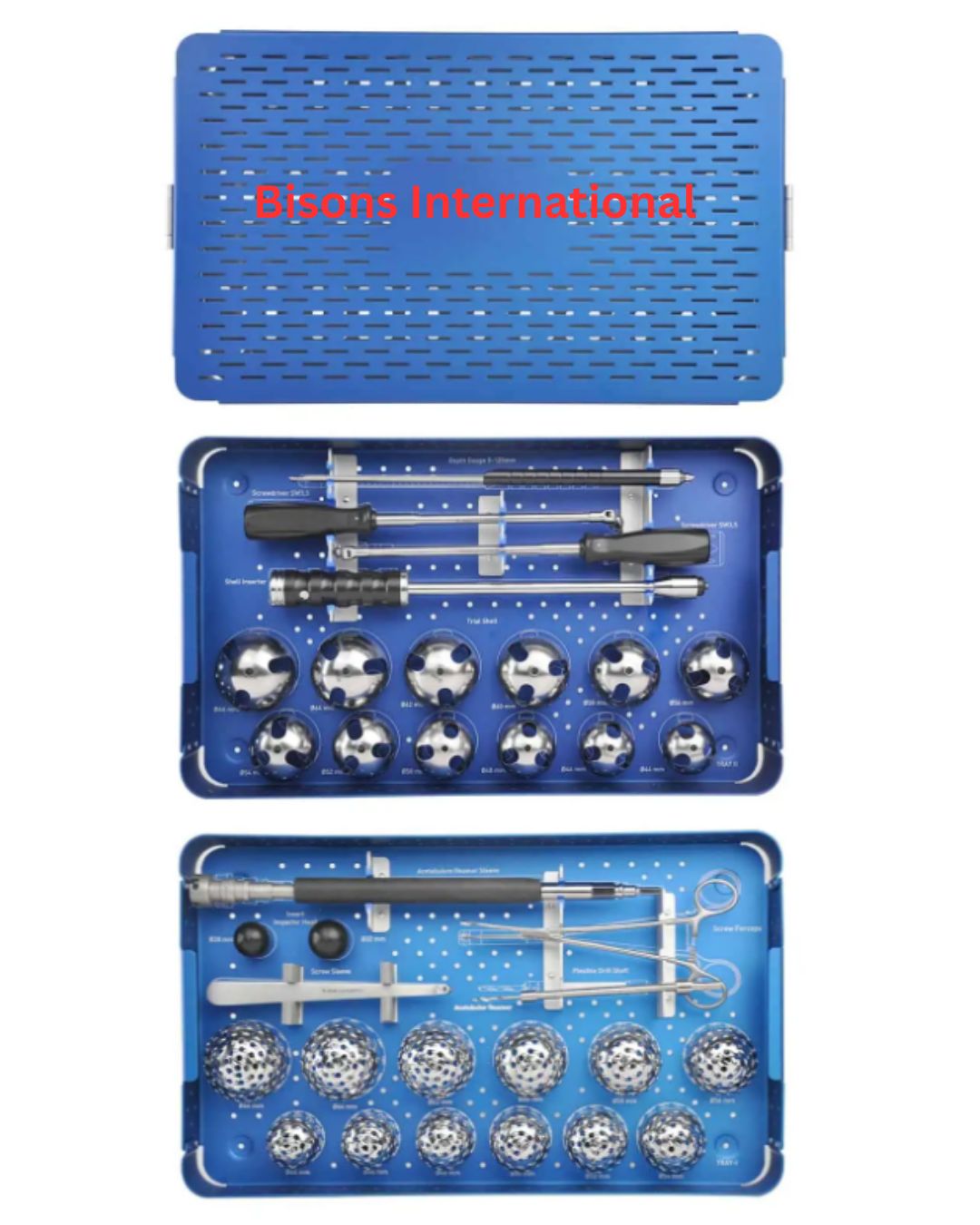 Orthopedic Total Hip Replacement Acetabulum Instrument Set
