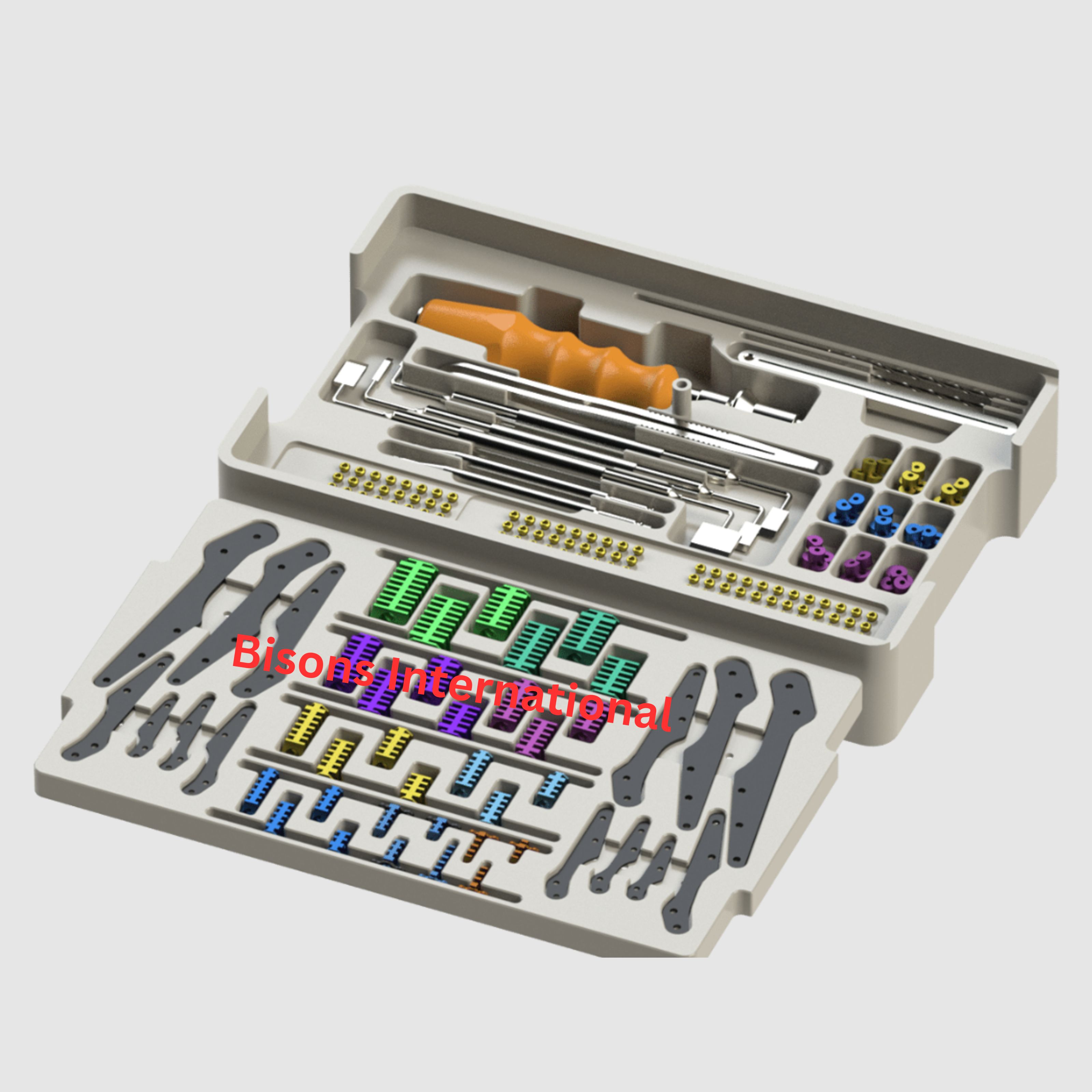 Orthopedic Plate & Screw Instrument Kit for Fracture Fixation Surgery