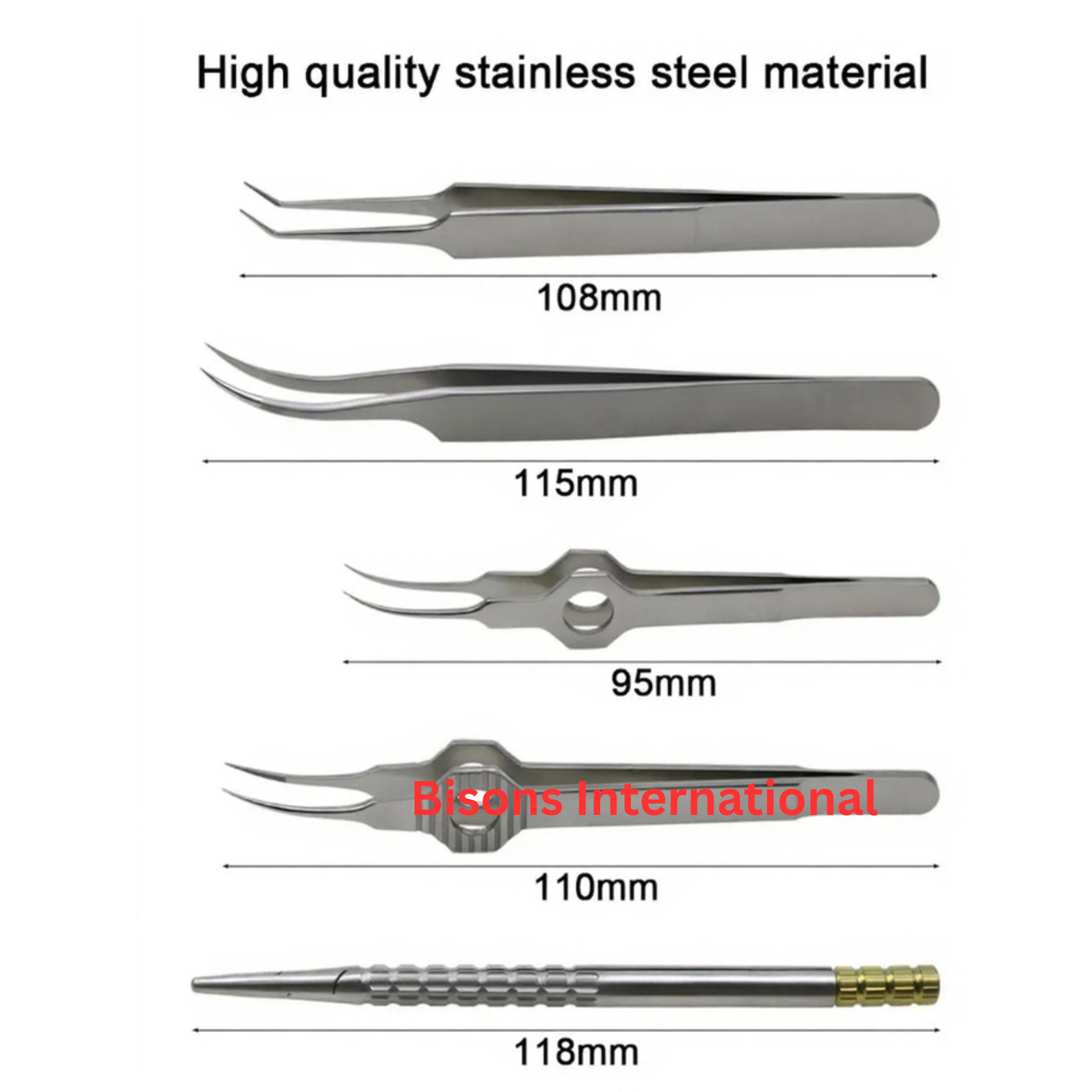 Hair Transplant Forceps – Stainless Steel Hair Follicle Implant & Extraction Tweezers
