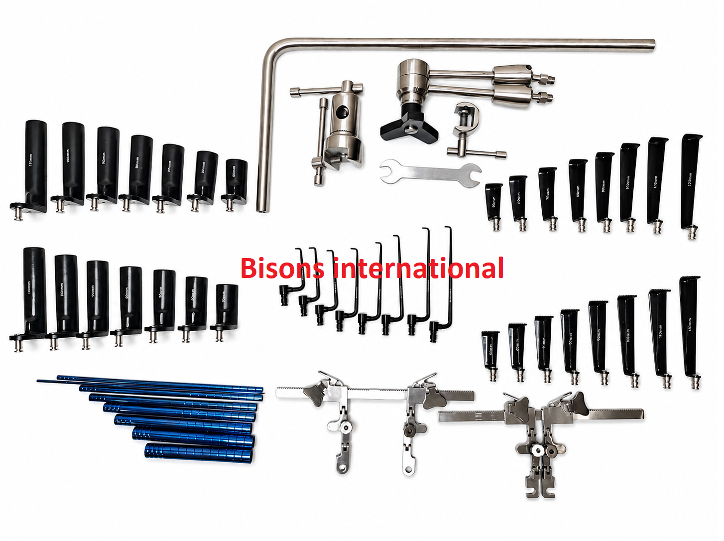 Posterior Spinal Self-Retaining Retractor System with Blades & Dilators Complete Set