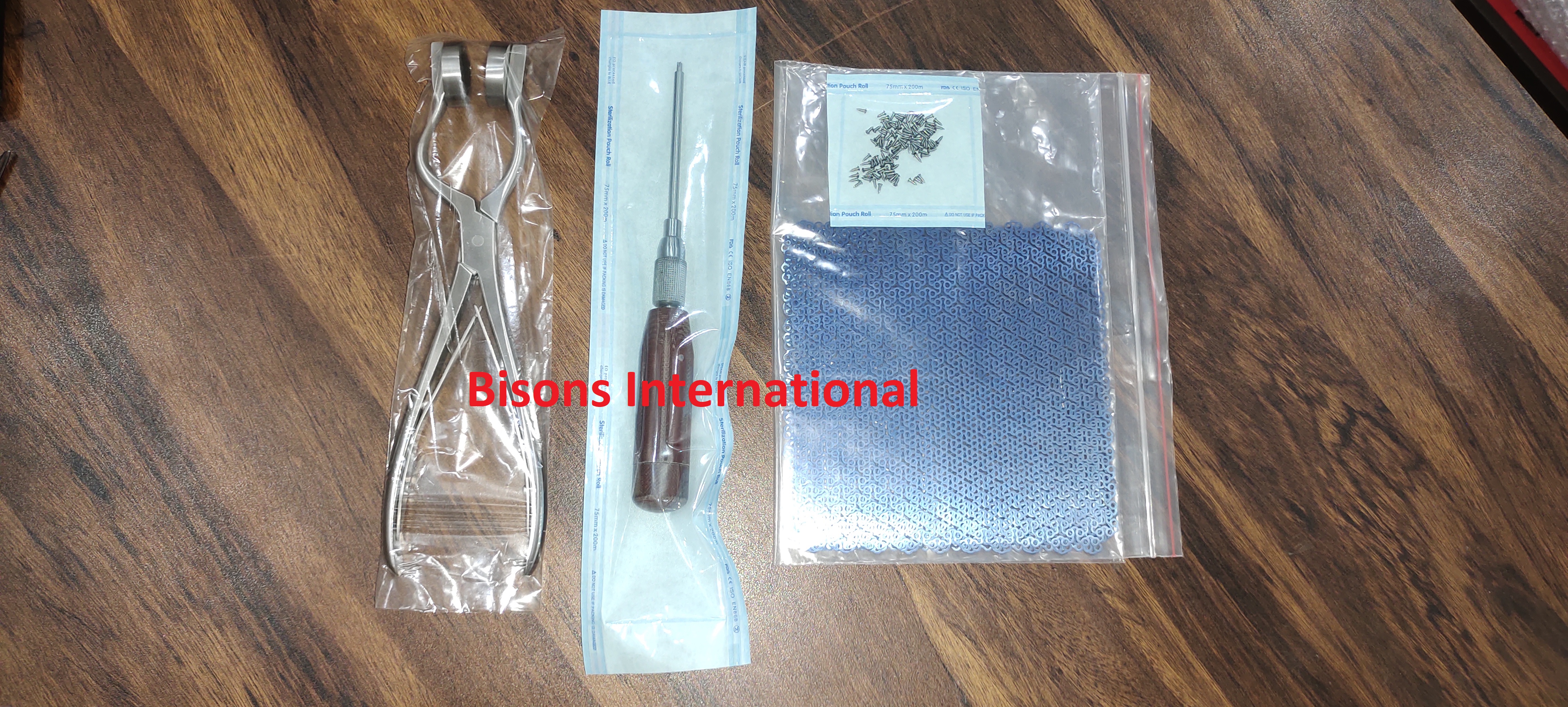 Titanium Mesh Plates with Mesh Bender, Screws & Screwdriver