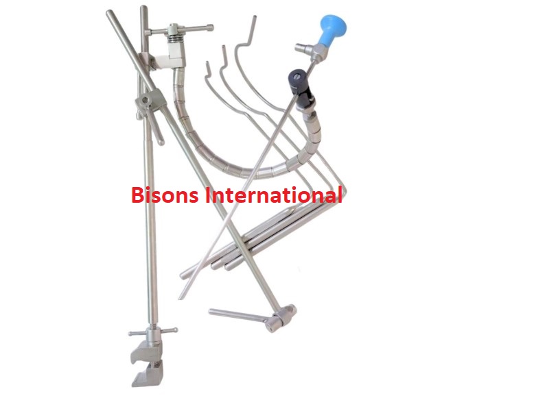 Laparoscopic Flexible Nathanson Liver Retractor with Endoscope Holder and 3 hooks
