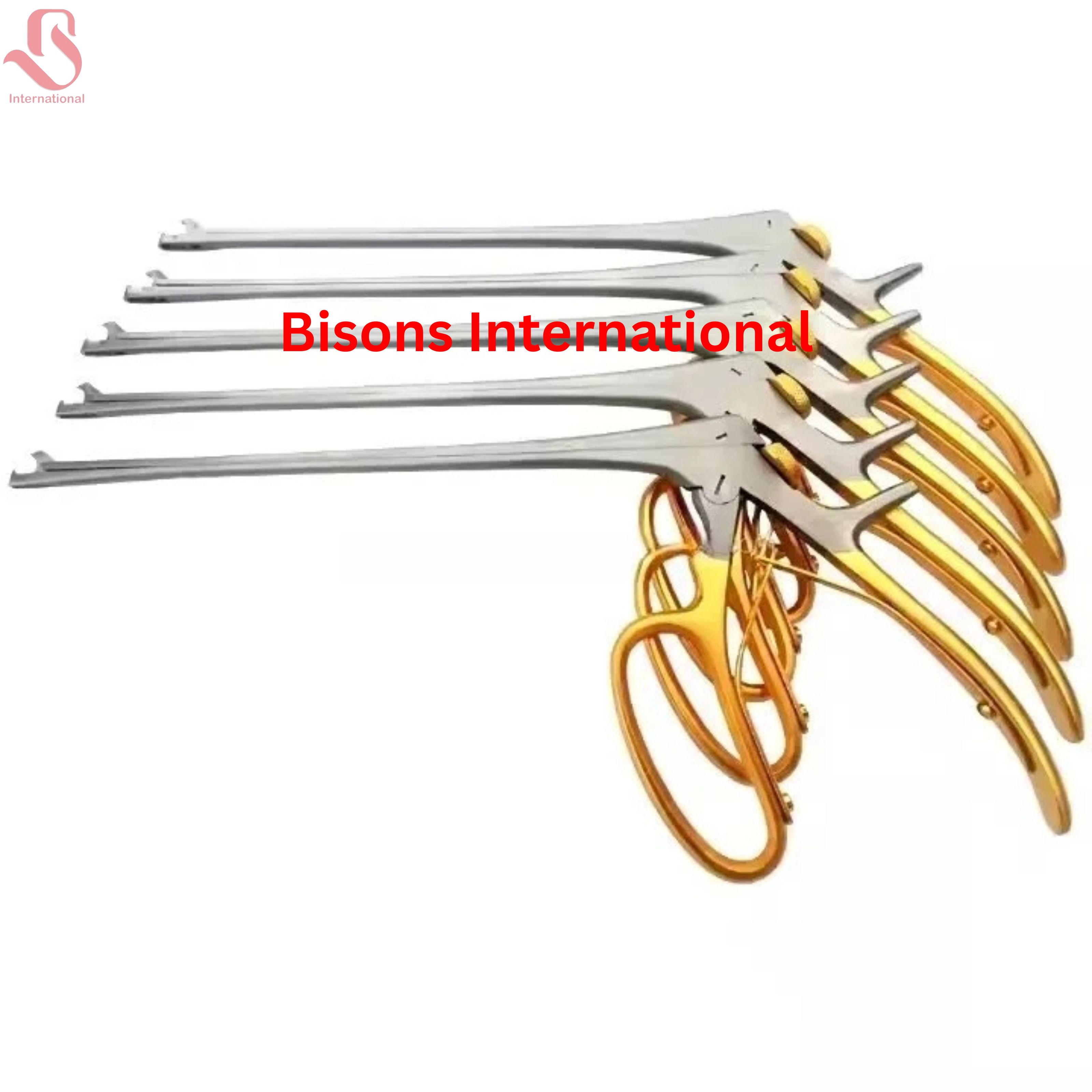 5-Piece Tischler Cervical Biopsy Forceps Set – Gold Handle