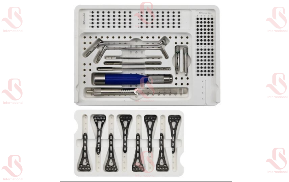 Orthopedic 2.7mm Distal Radius VA Locking Plate & Instrument Kit