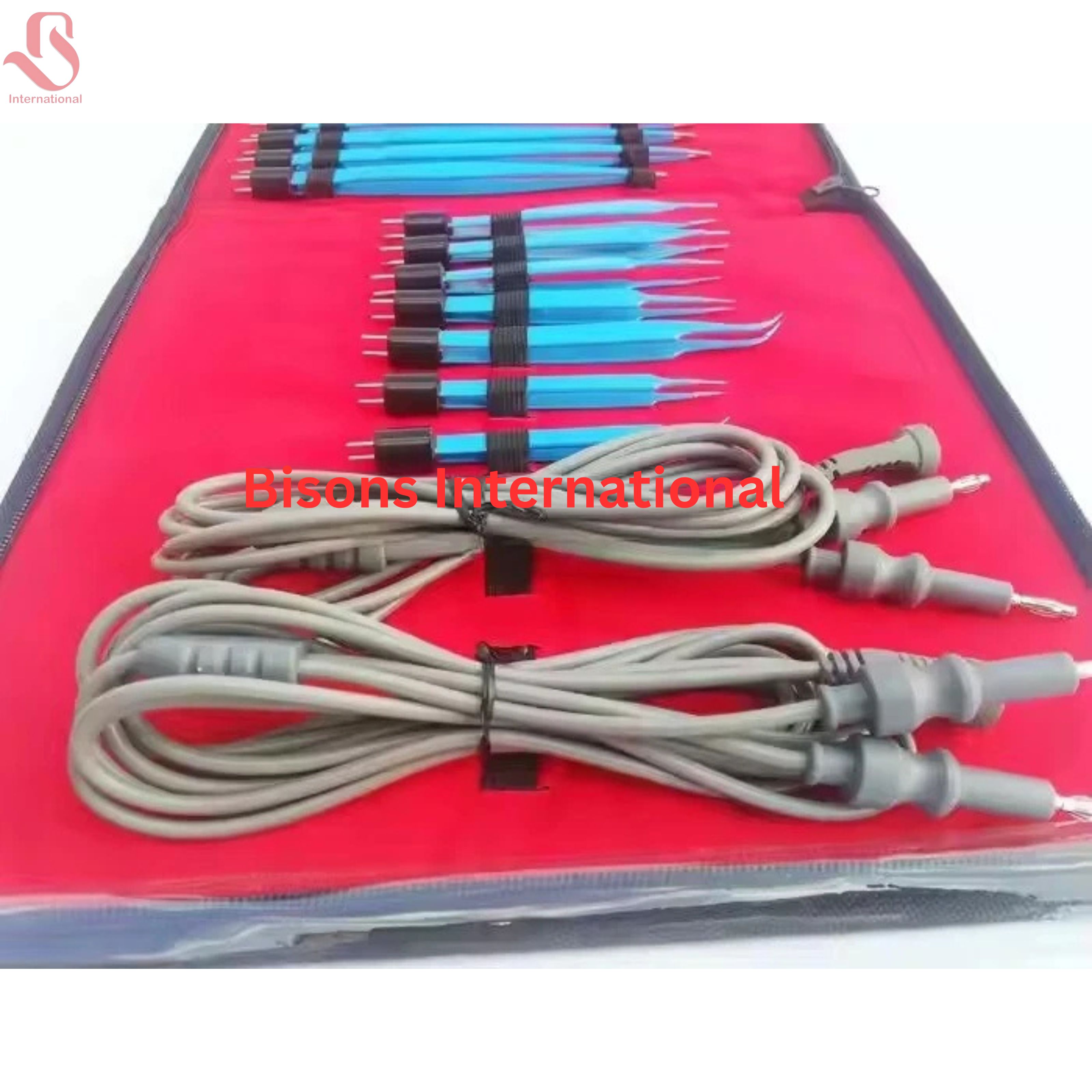20 PCS Bipolar Electrosurgical Forceps Set with Cables for Microsurgery & Neurosurgery